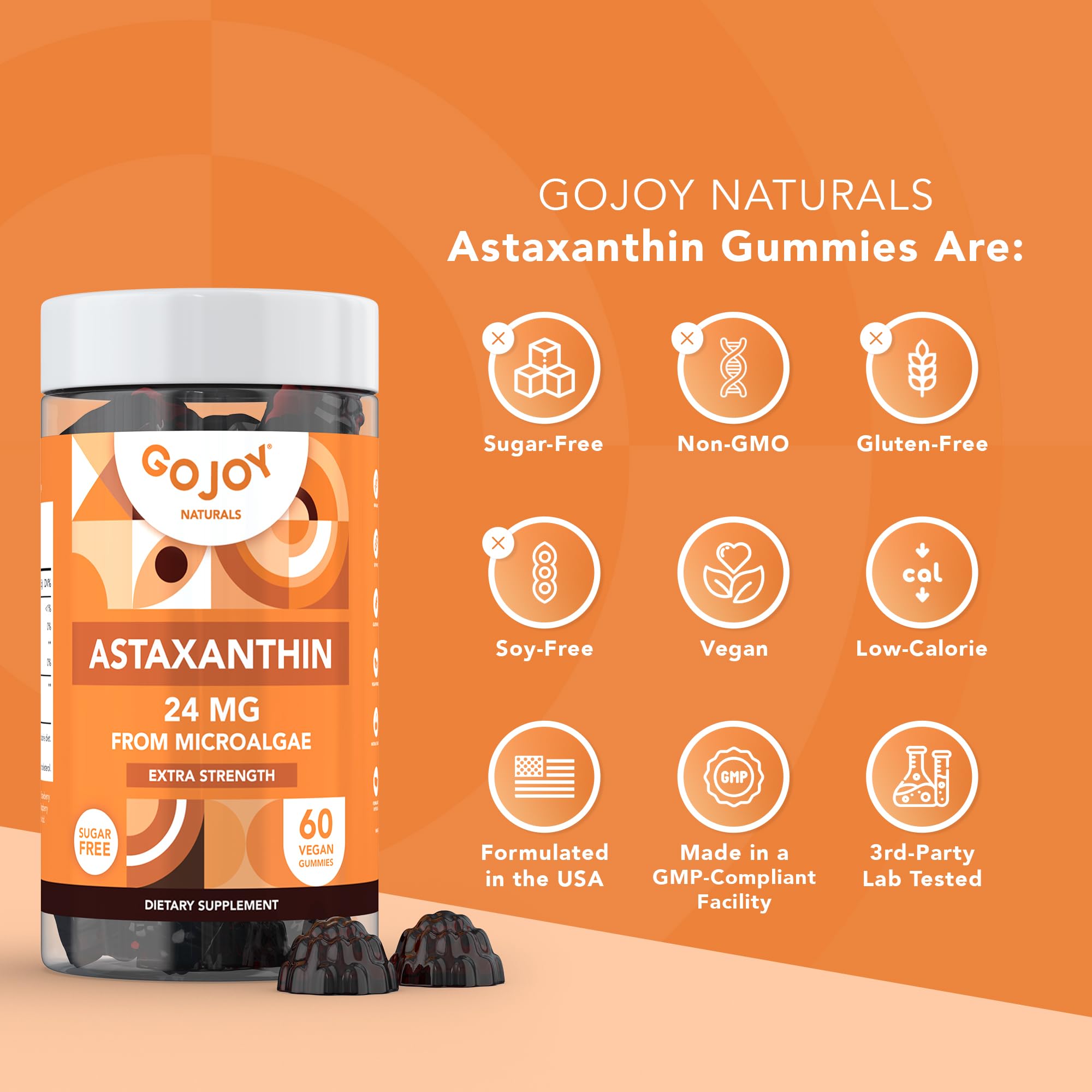 3rd-party lab tested seal on GOJOY NATURALS packaging