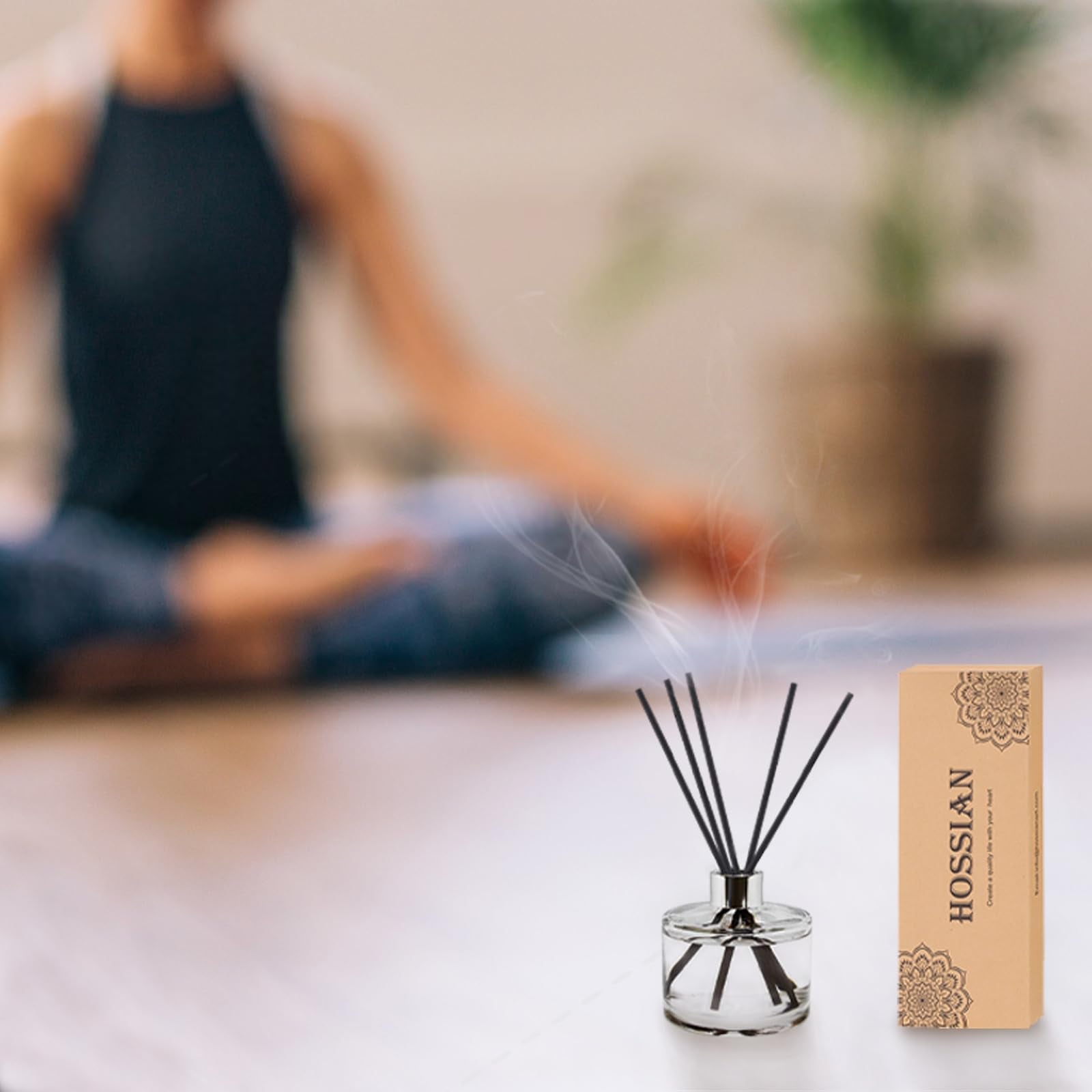 Close-up of HOSSIAN Reed Diffuser Sticks, 7in length and 3.5mm diameter
