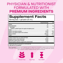 Gel packs served, showcasing raspberry flavor and texture