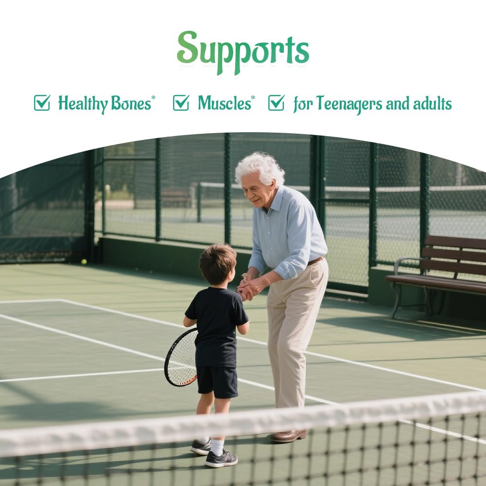 Sugar-free calcium gummies designed for daily supplementation