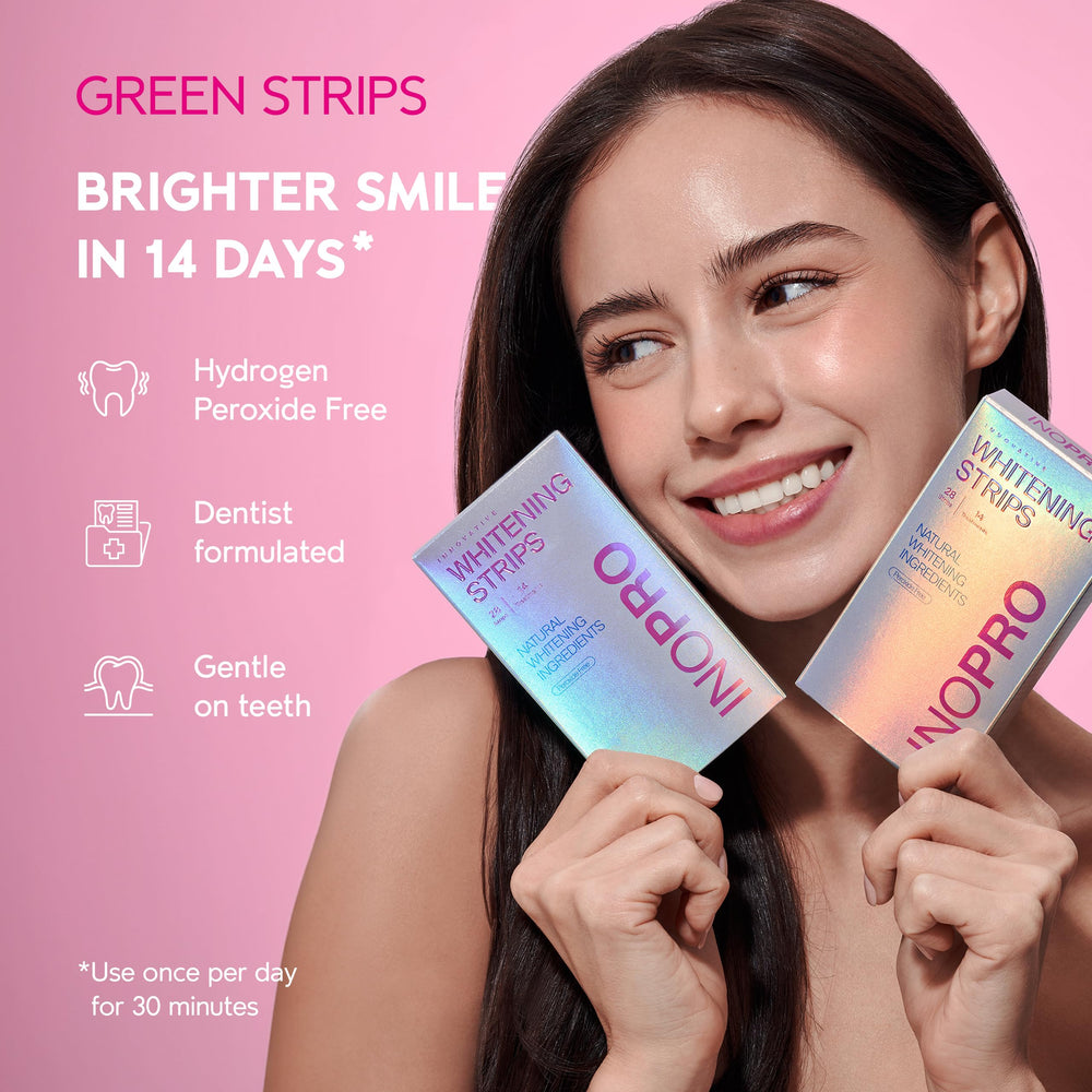 Shade guide included in InoPro Teeth Whitening Kit