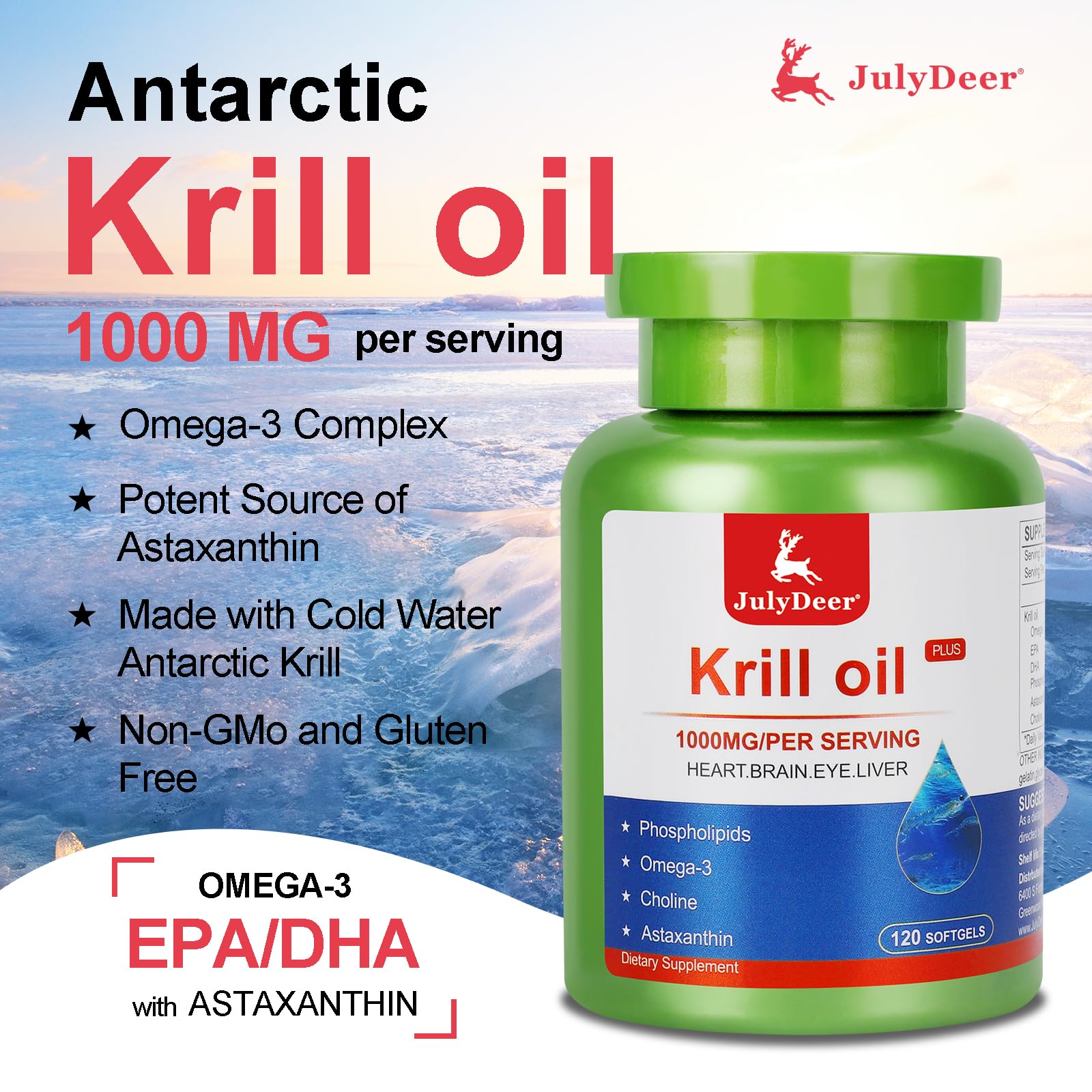 Product advert showing no fishy aftertaste