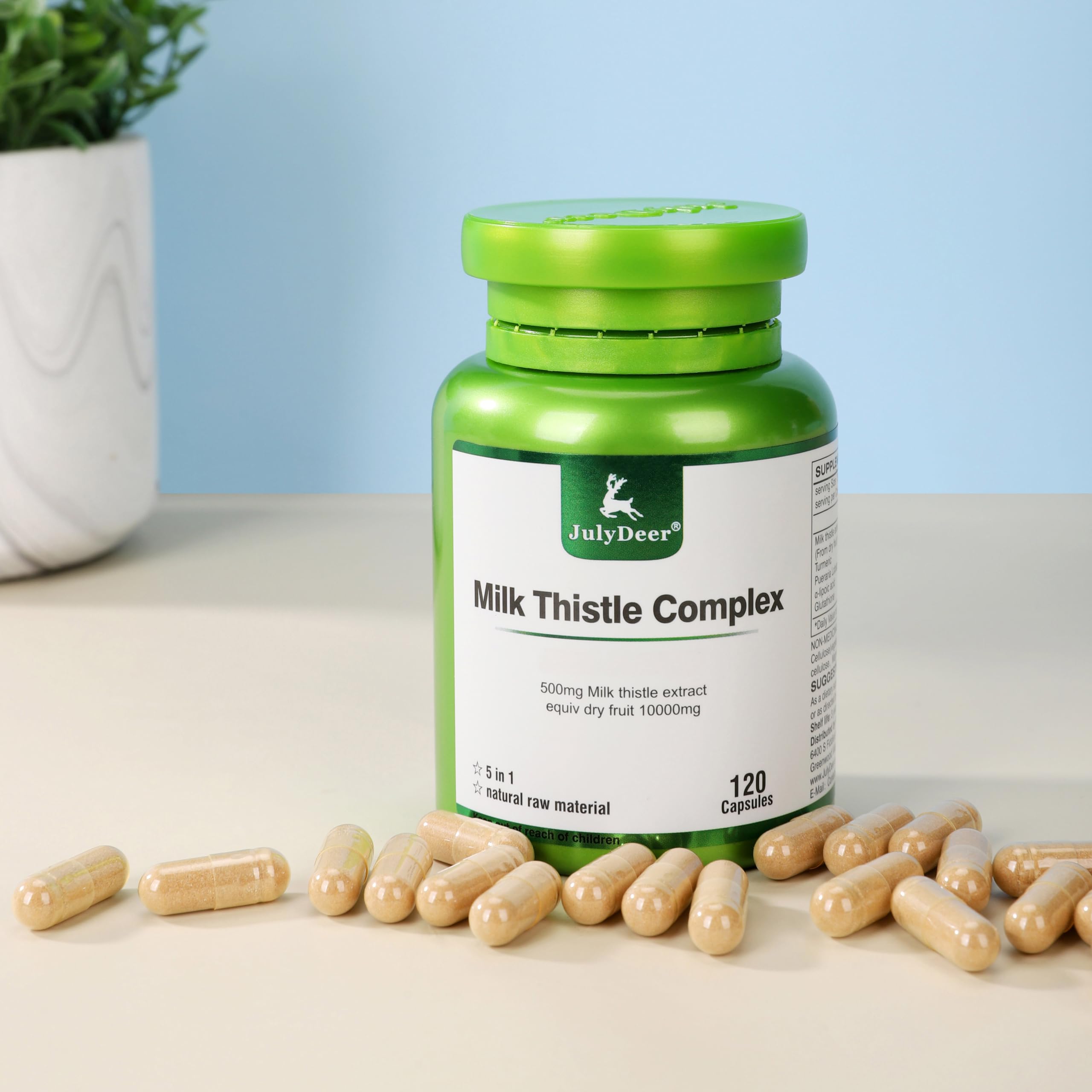 Lifestyle image promoting liver health with JulyDeer