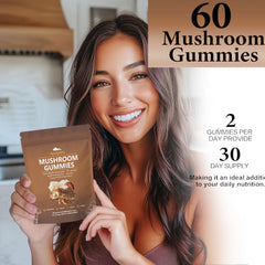 Ingredients panel for KPOAPERA mushroom gummies