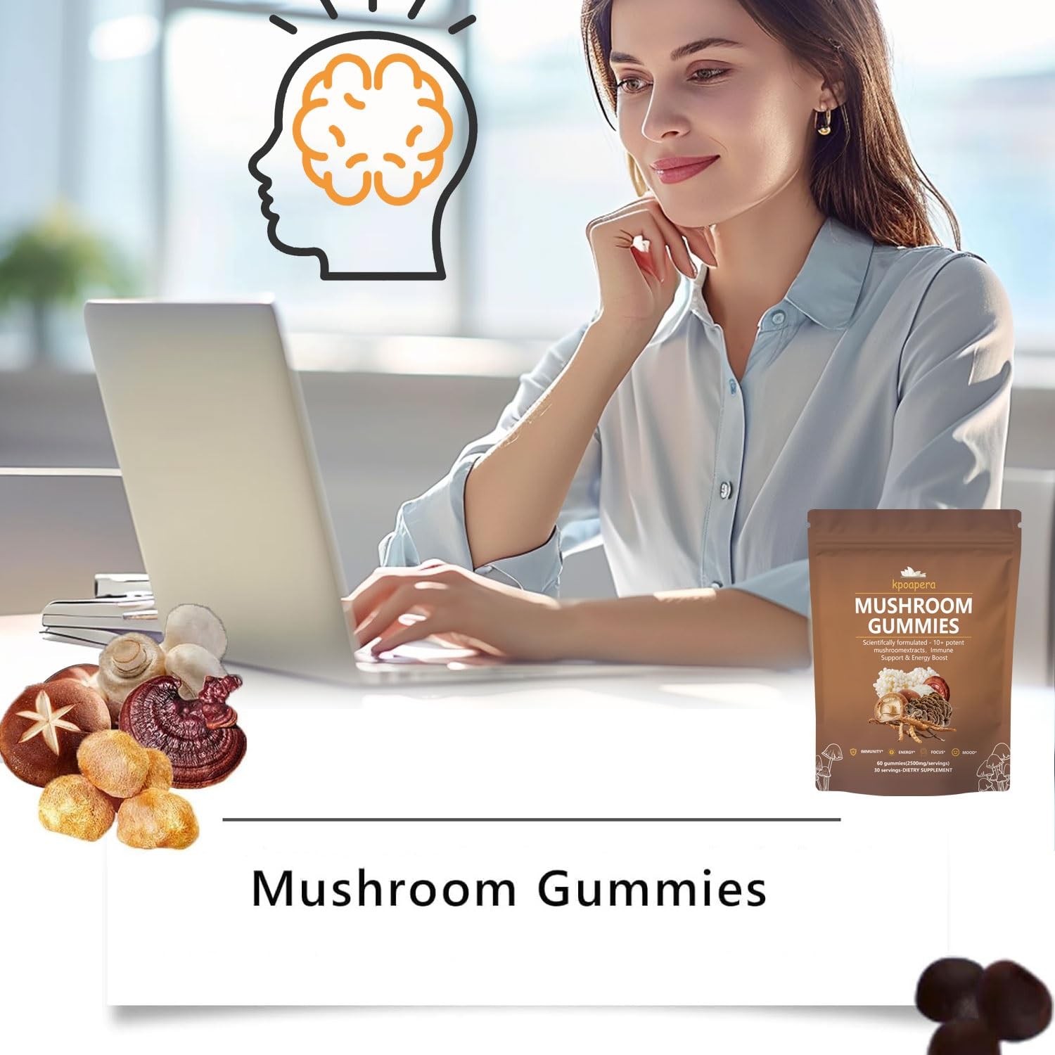 KPOAPERA gummies are vegan and non-GMO