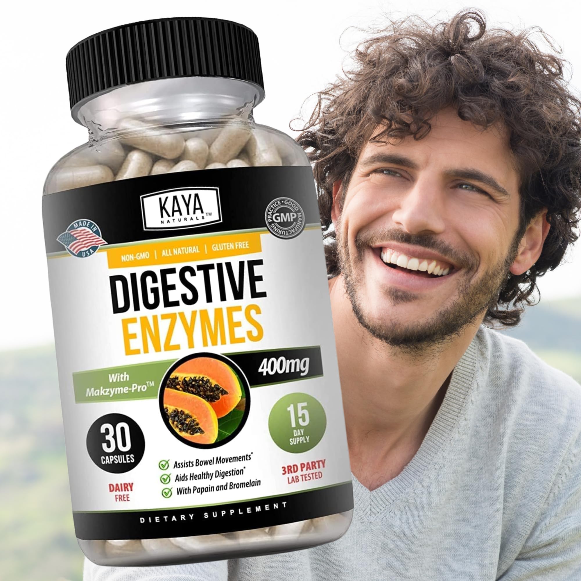 Illustration of Bromelain and Papain ingredients