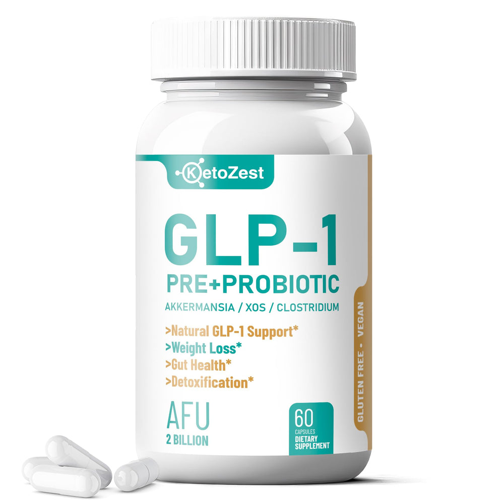 Front label of KetoZest GLP-1 Booster bottle
