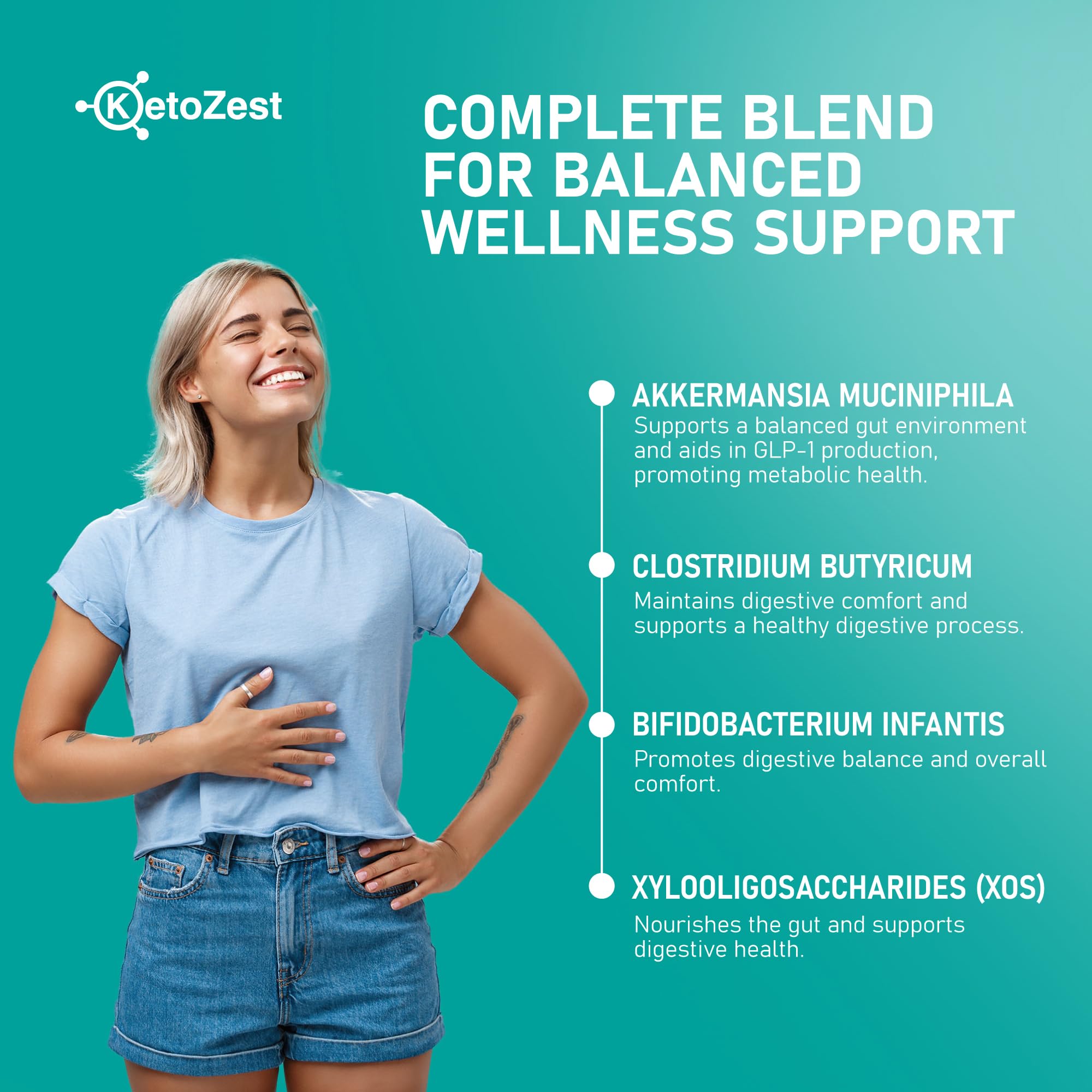 Close-up of ingredients including XOS prebiotic