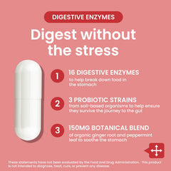 Ingredients list for LOUDSAY Digestive Enzymes 60-count