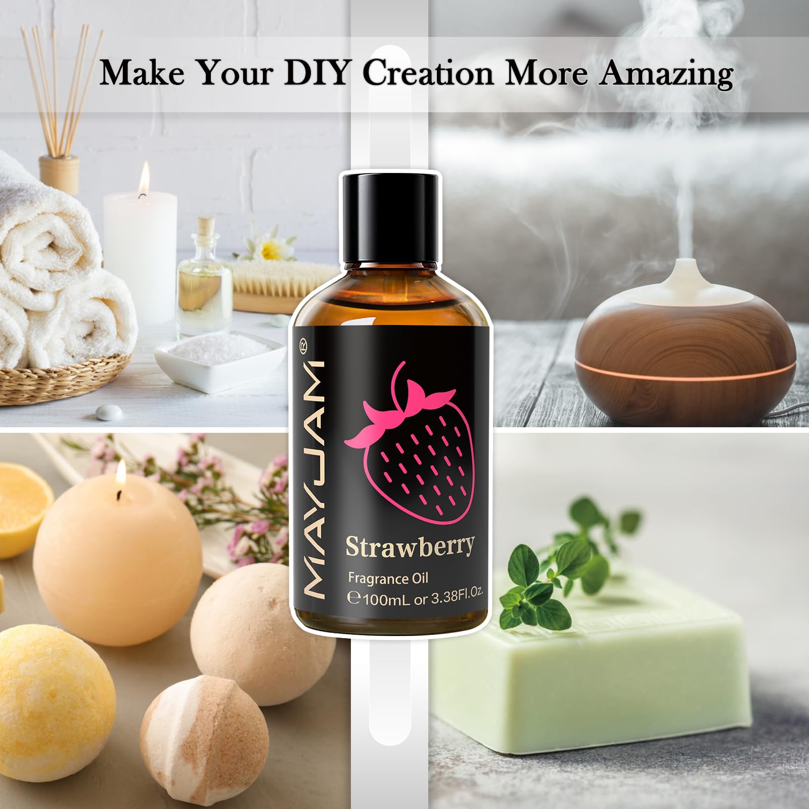 DIY uses: MAYJAM Strawberry Fragrance Oil for soap and candle making
