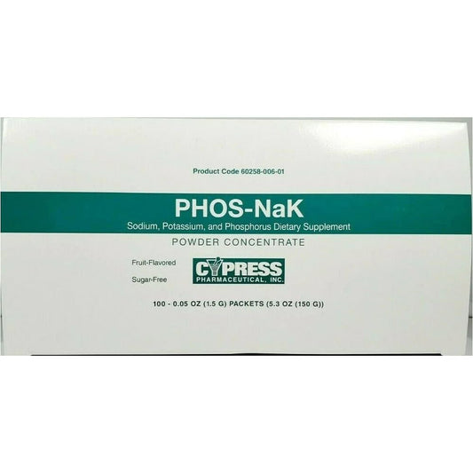 PHOS-NaK Powder Concentrate front view – fruit flavor