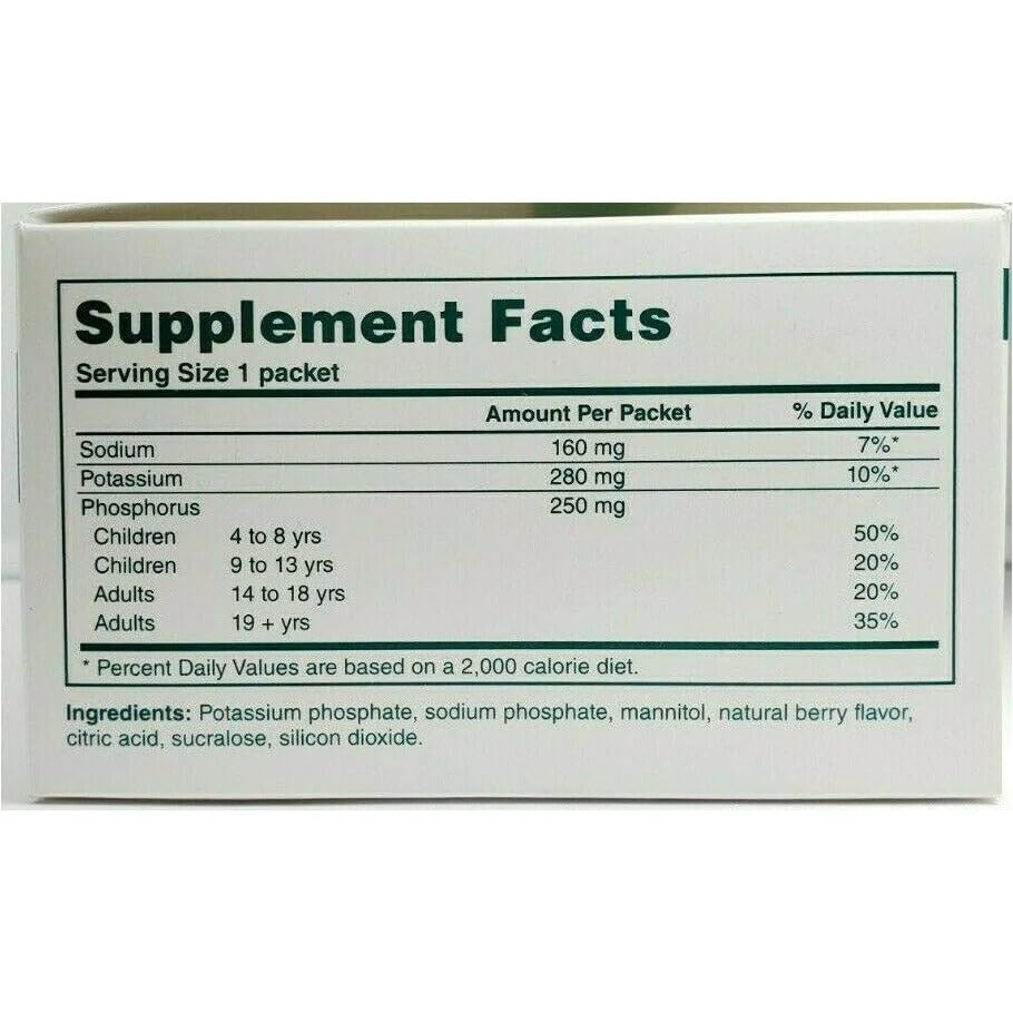 PHOS-NaK Powder Concentrate packets – powder concentrate, fruit flavor