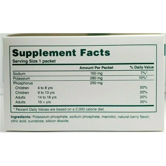 PHOS-NaK Powder Concentrate packets – powder concentrate, fruit flavor