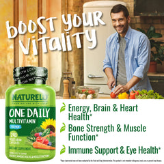 Chelated minerals zinc and selenium in NATURELO Men's Multivitamin