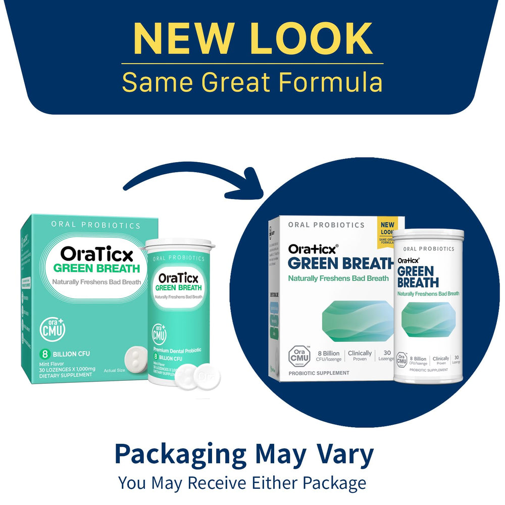 Graphic highlighting patented oraCMU probiotic strain