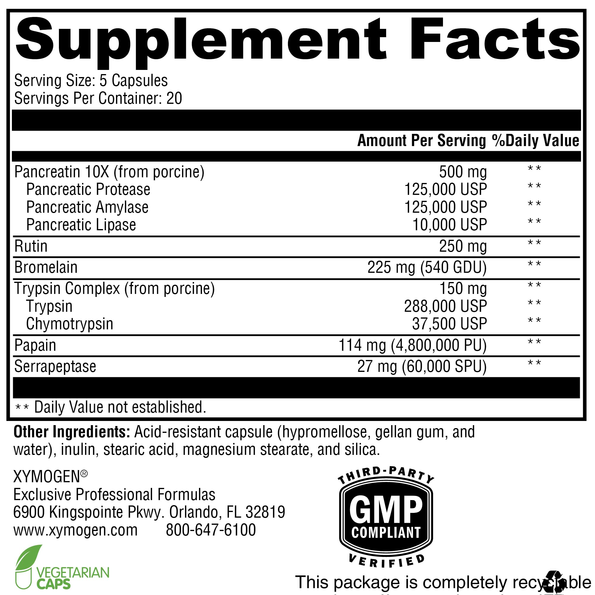 Serrapeptase enzyme depiction