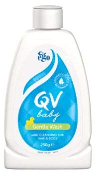 QV Baby Gentle Wash 250g bottle - gentle, soap-free cleanser for baby's sensitive skin