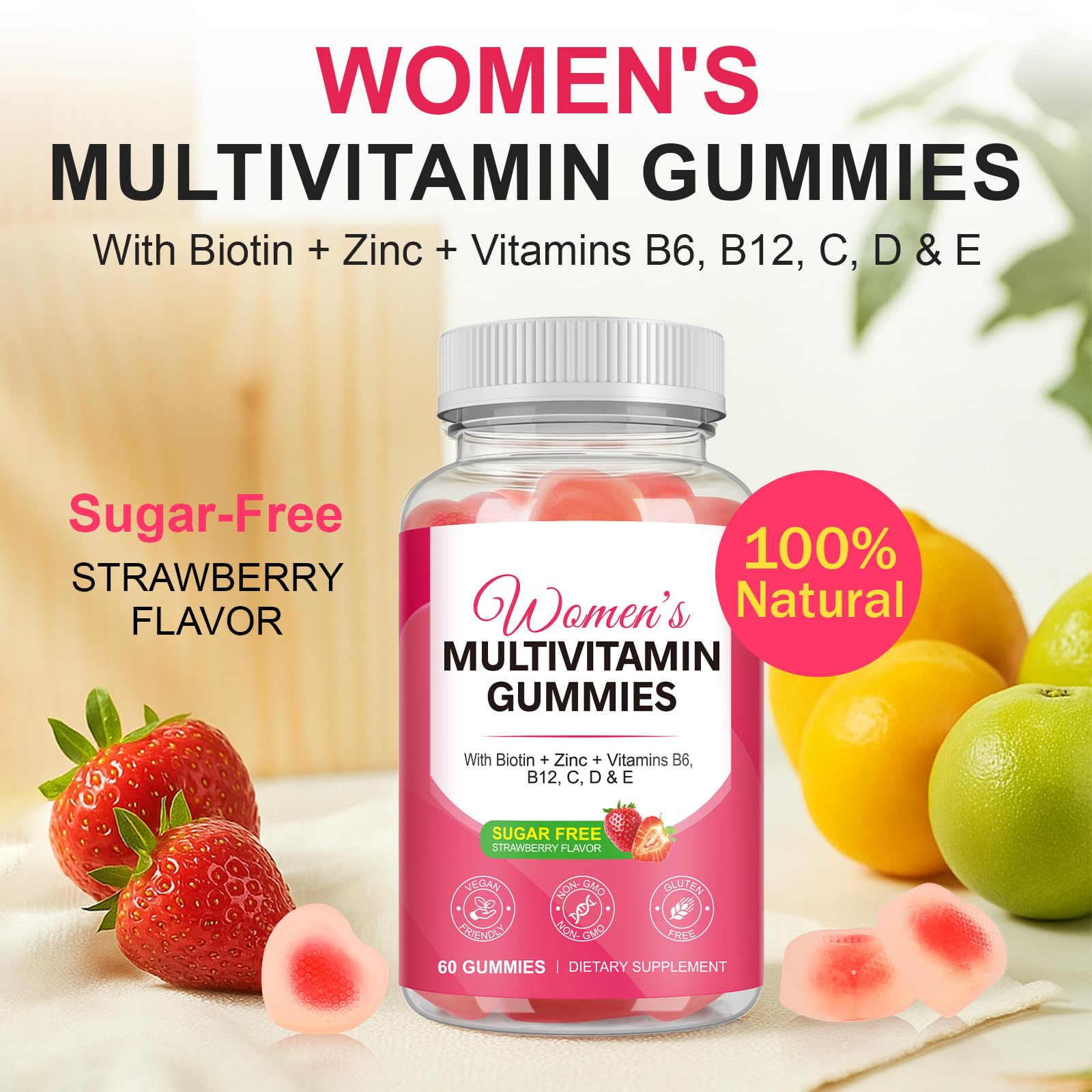 Vceeoy packaging for women's multivitamin gummies