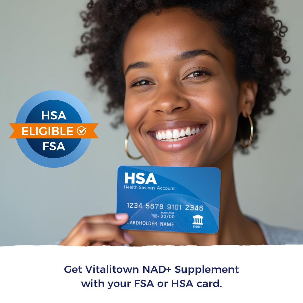 Healthy aging lifestyle concept with Vitalitown NAD