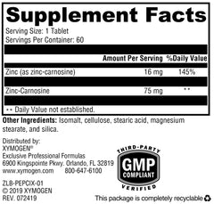 Digestive health concept with PepciX tablets