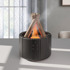 YALEDI Campfire Flame Diffuser in black with 250ml tank