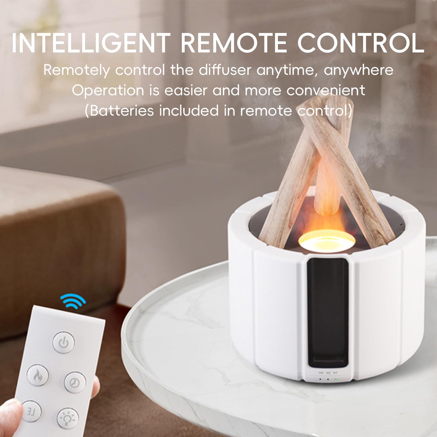 Gift-ready YALEDI Campfire Diffuser in black 250ml