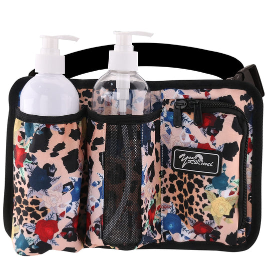 Front view of YOURUIMEI Massage Bottle Bag showing dual large pockets