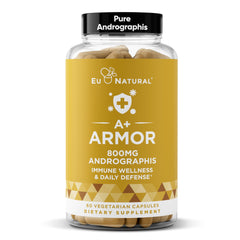 Bottle of A+ Armor Andrographis Pure 800 mg capsules