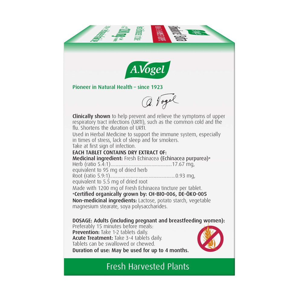 Chewable echinacea tablets packaging display