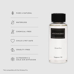 Ocean Eyes fragrance oil bottle with diffuser in a living space