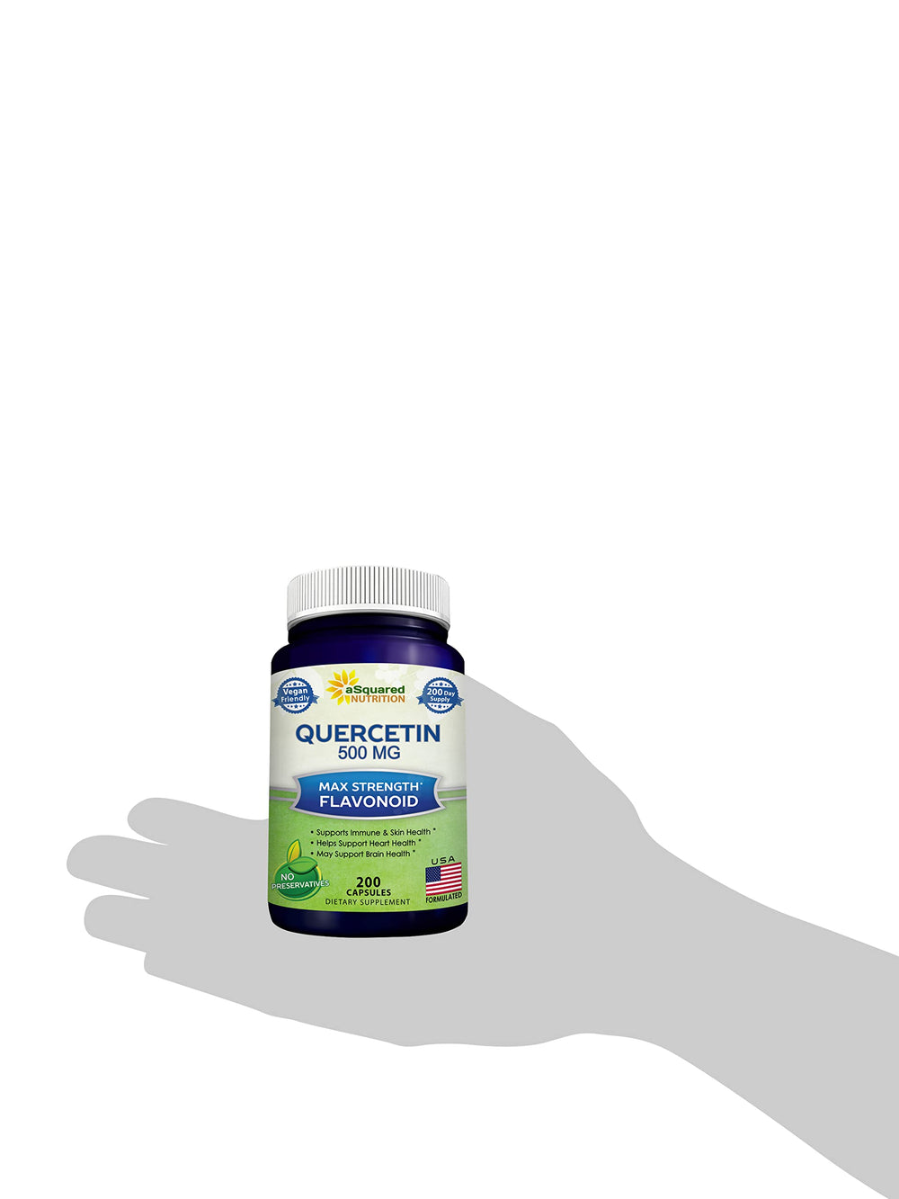 aSquared Nutrition quercetin packaging and branding