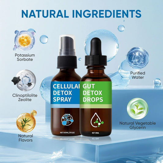 Zeolite Drops for Detox and Cleanse label close-up