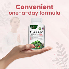 AAMATEC LIFE ALA/ALC capsules being poured