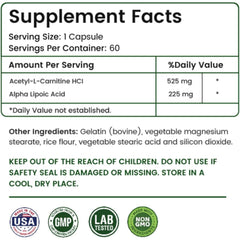 AAMATEC LIFE ALA/ALC ingredients overview