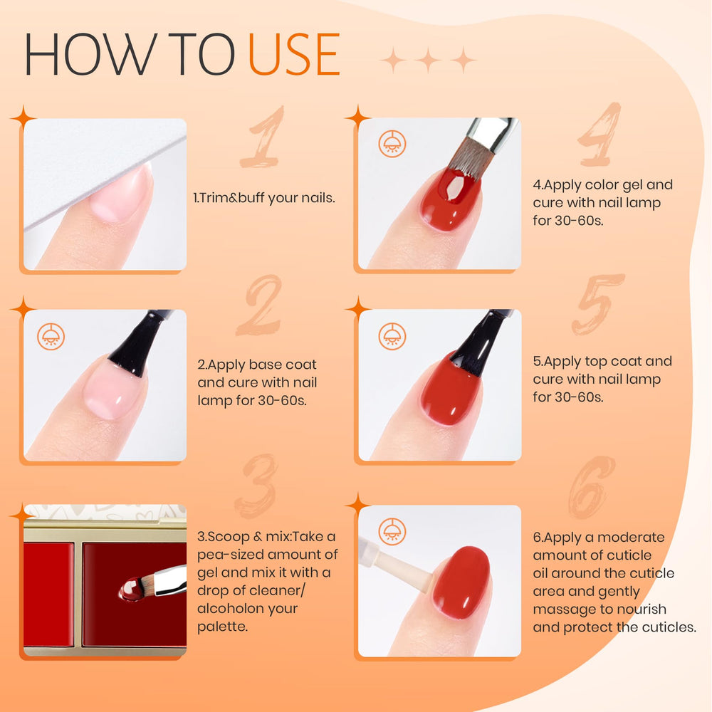 ABAC Citrus Gold DIY at-home nail art kit