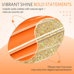 ABAC Citrus Gold gold glitter swatch for dazzling accents