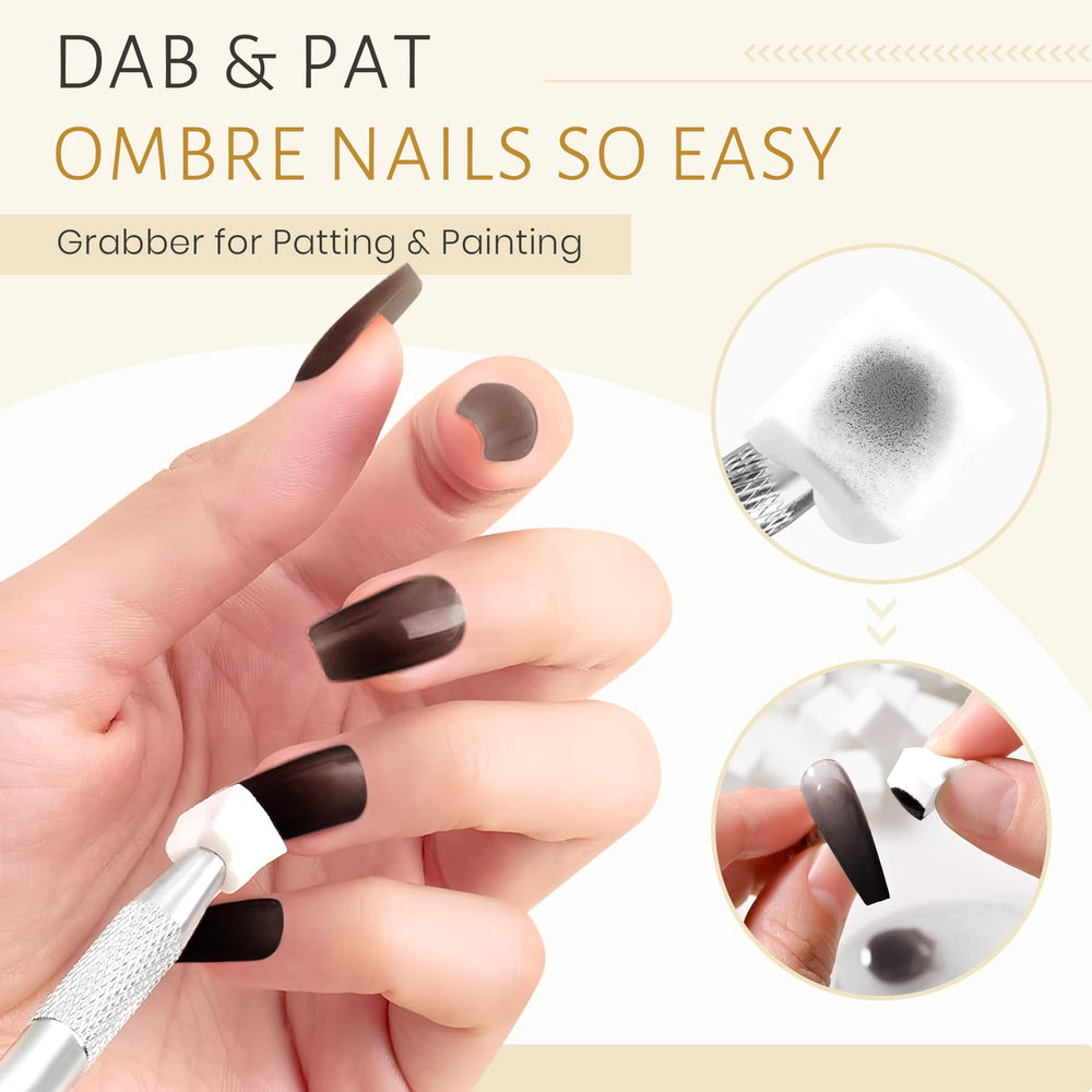 ABAC Solid Gel Nail Polish Set two-color palette for versatile design options.