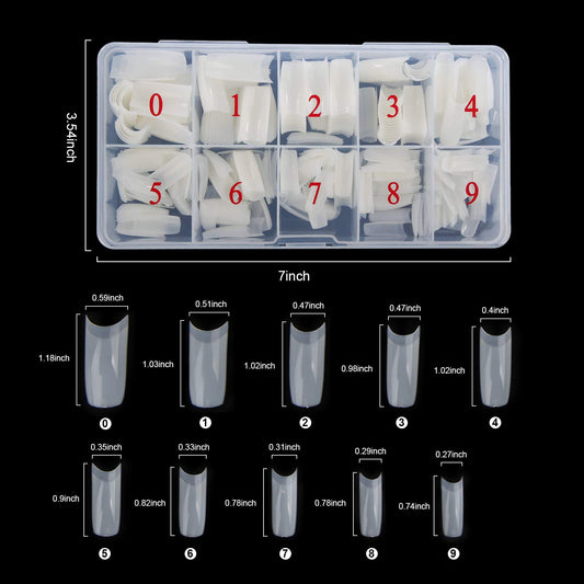 Abodhu coffin nail tips designed for precise shaping and effortless application