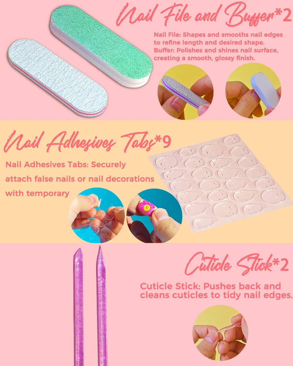 ABOLINE glue-on nails enable easy at-home application.