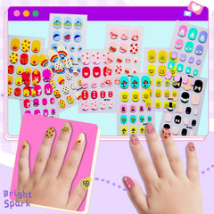 ABOLINE kids nail stickers featuring rabbits for playful nail art