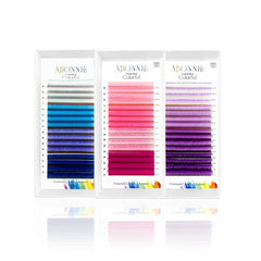 ABONNIE blue-ombre 12mm creates bold color gradient for eye-catching looks.