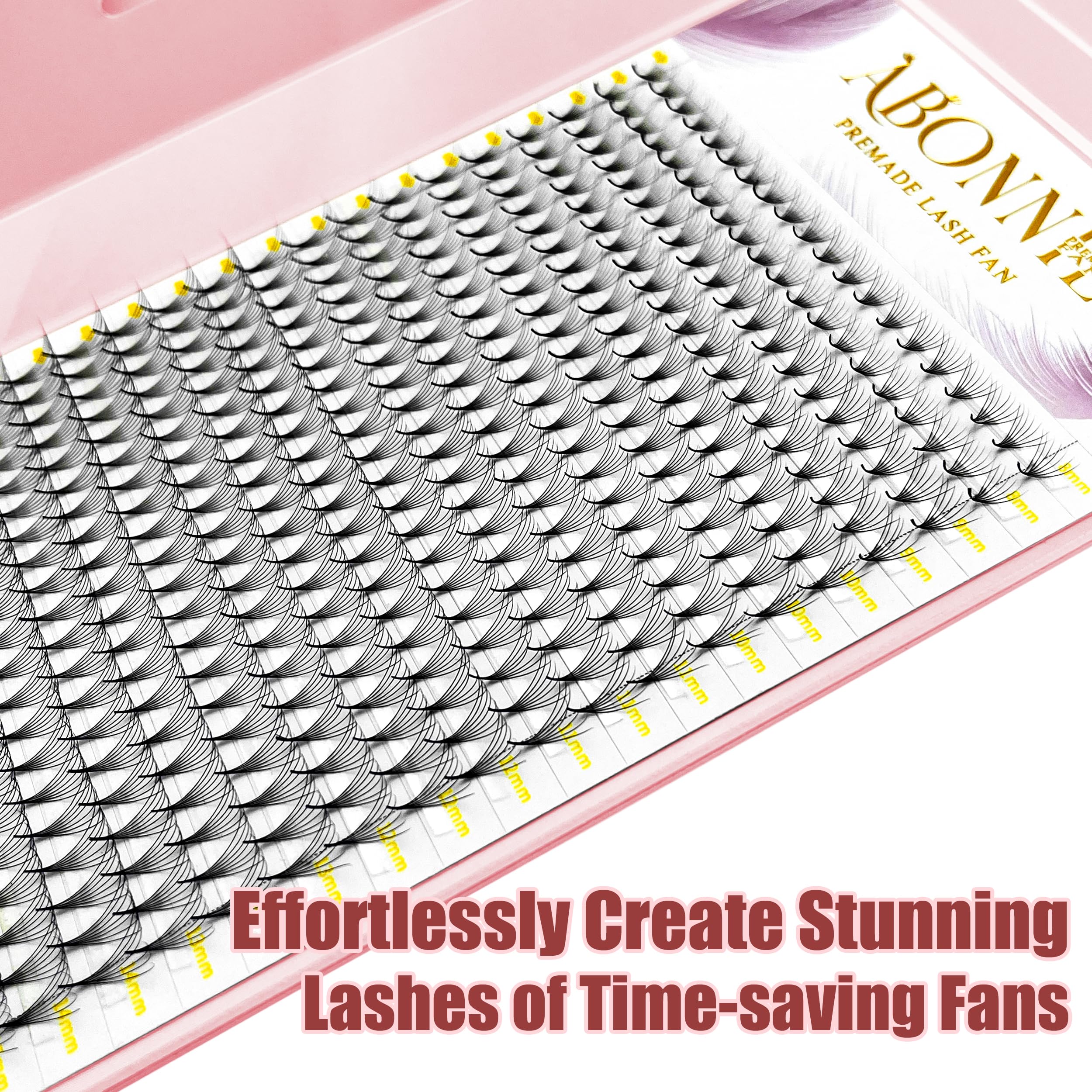 ABONNIE lightweight cashmere lashes provide comfortable wear for clients