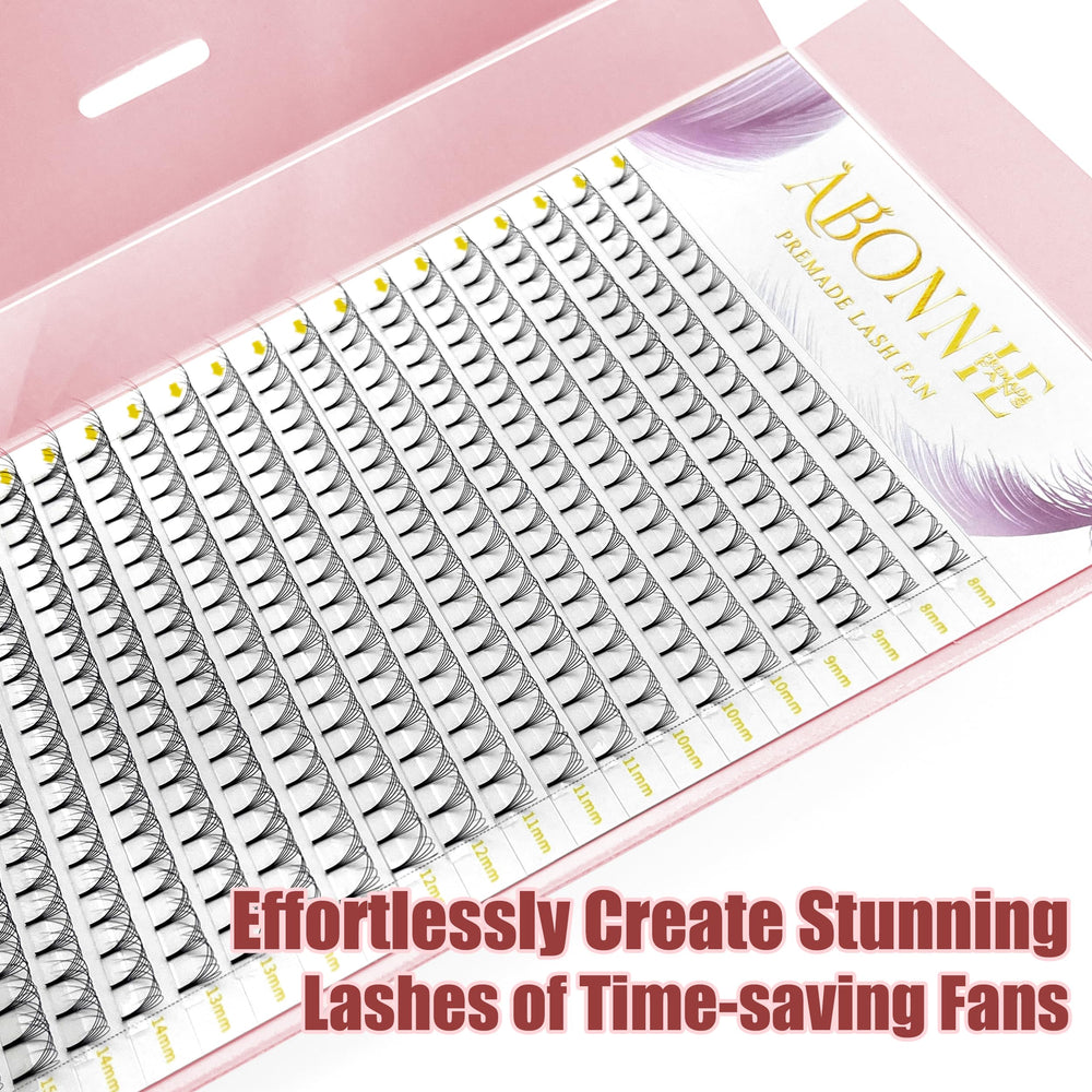 ABONNIE Lash fans deliver dramatic effect with natural-looking volume.