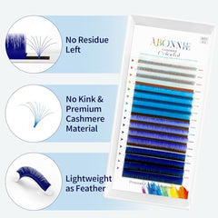 ABONNIE premium cashmere lashes offer soft, matte finish and lightweight comfort.