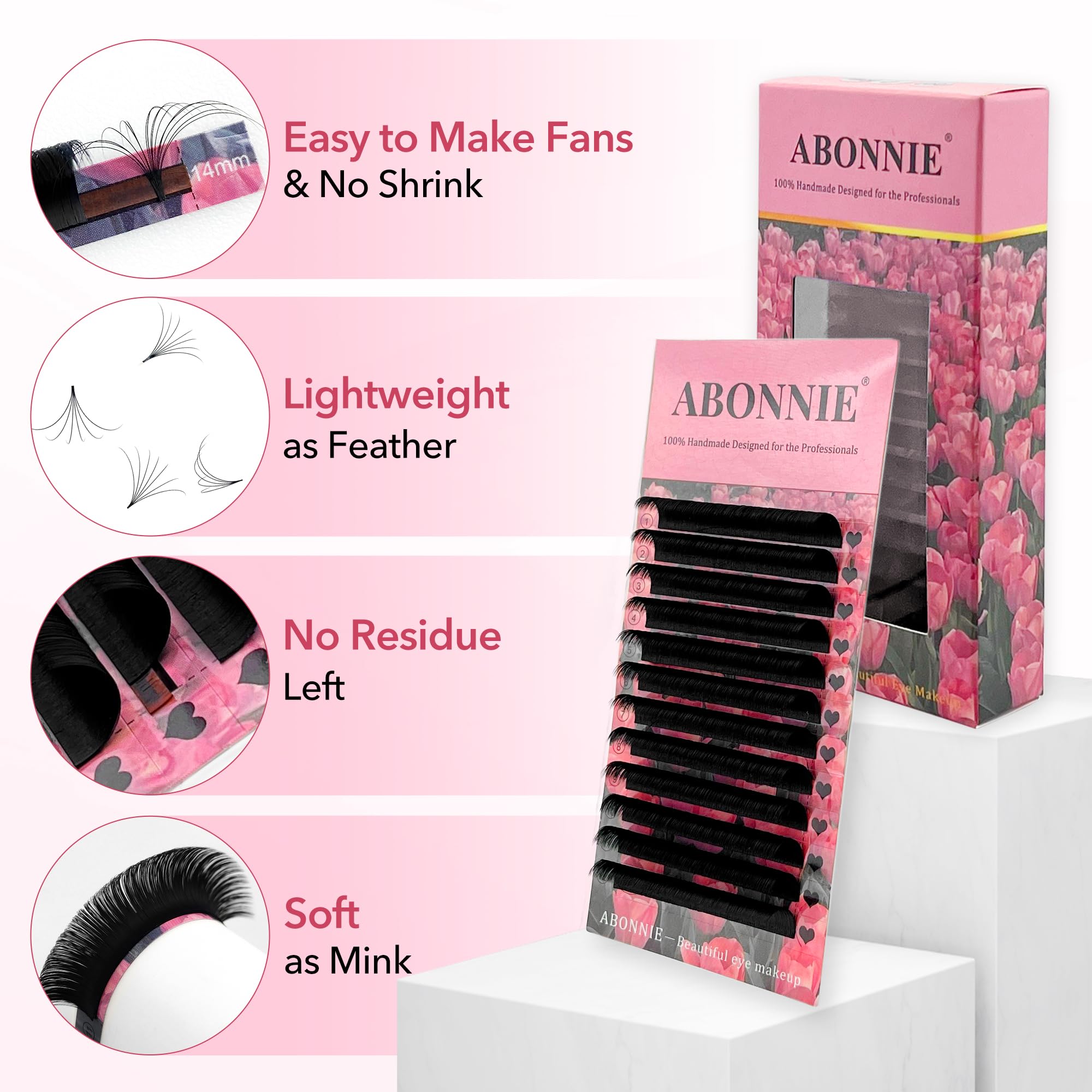 ABONNIE stable curl technology keeps lashes curled with minimal kink risk