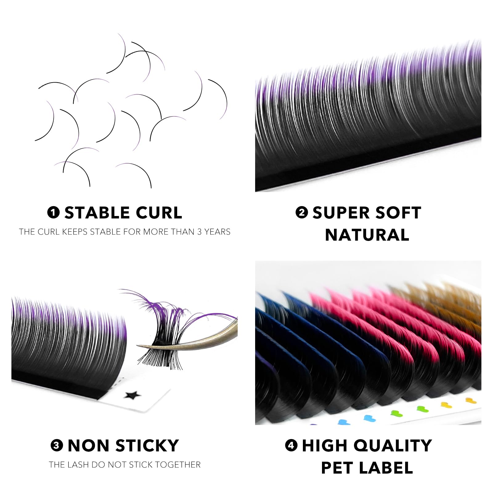 ABONNIE double-use wispy lashes offer single or volume styles.