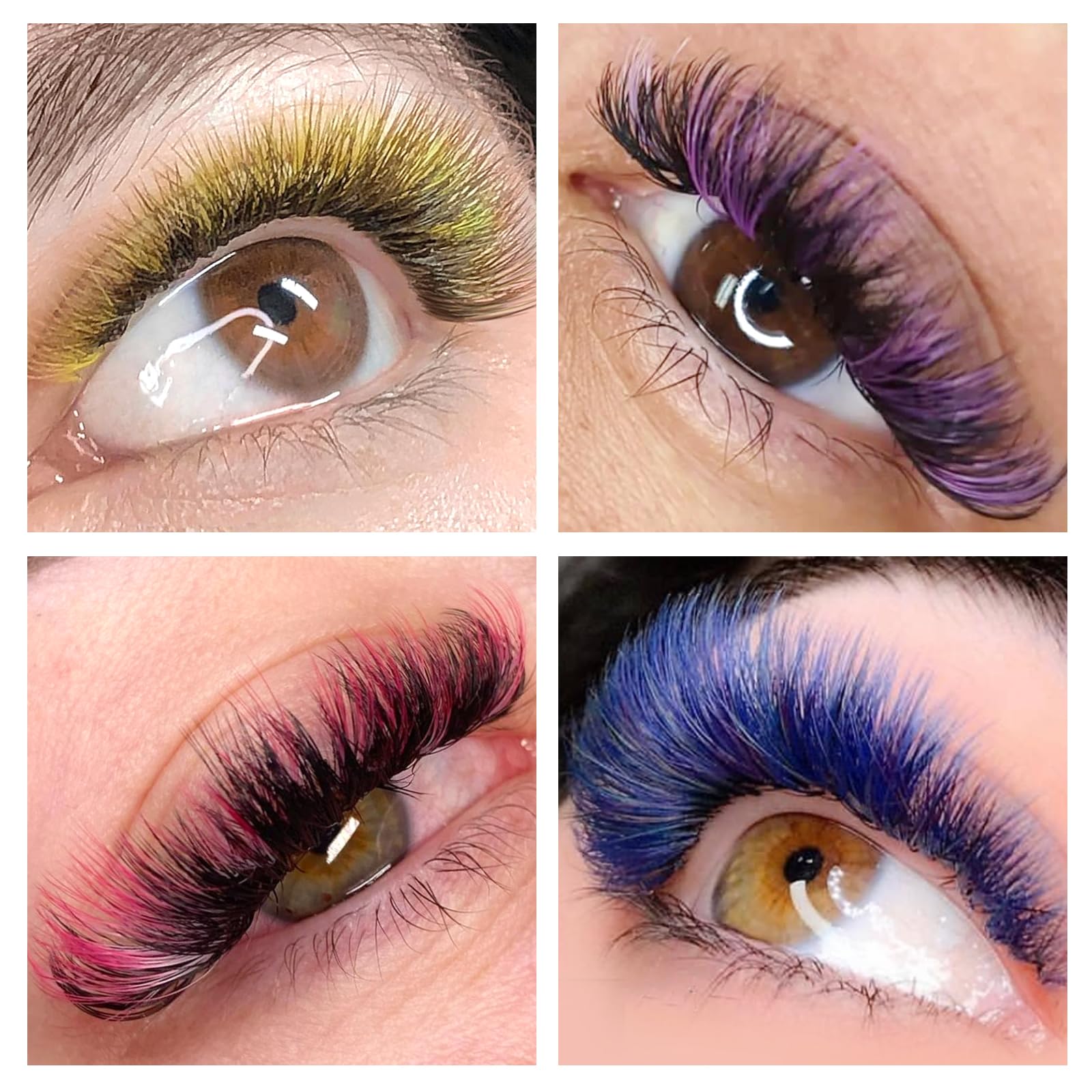 ABONNIE pink gradient lashes add playful color to styles