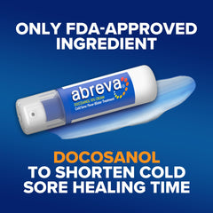 Abreva 10% docosanol nonprescription cream is easy to use