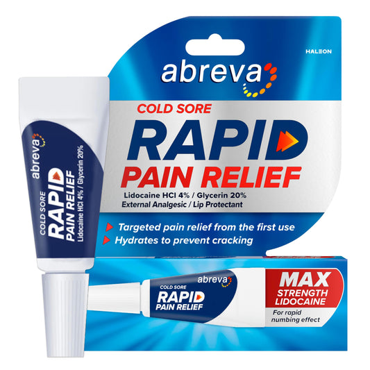 Abreva cold sore treatment tube 3g ready for on the go relief.