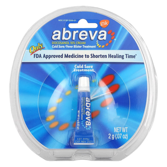 Abreva Cream applying to tingle area for treatment